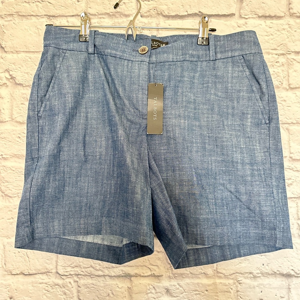 New with tag Talbots chambray 5inch shorts Sz 10p- SOLD